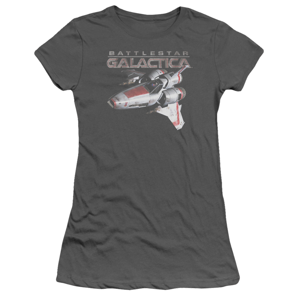 Battlestar Galactica Mark Ii Viper - Juniors T-Shirt Juniors T-Shirt Battlestar Galactica   