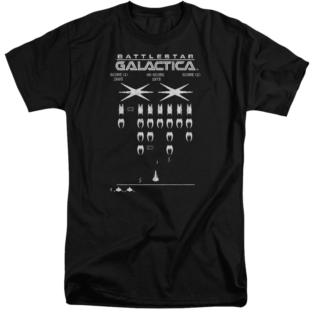 Battlestar Galactica Galactic Invaders - Men's Tall Fit T-Shirt Men's Tall Fit T-Shirt Battlestar Galactica   