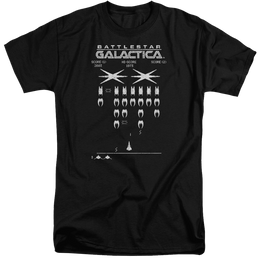 Battlestar Galactica Galactic Invaders - Men's Tall Fit T-Shirt Men's Tall Fit T-Shirt Battlestar Galactica   