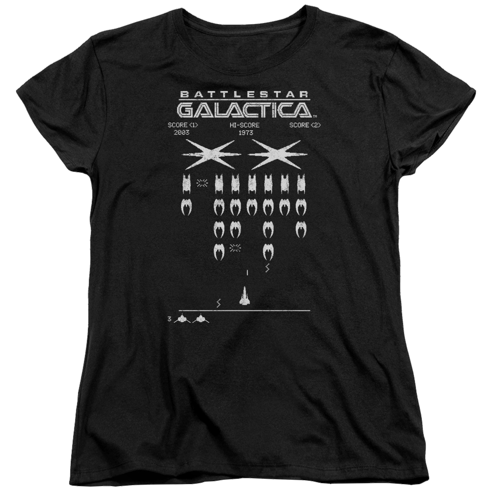 Battlestar Galactica Galactic Invaders - Women's T-Shirt Women's T-Shirt Battlestar Galactica   