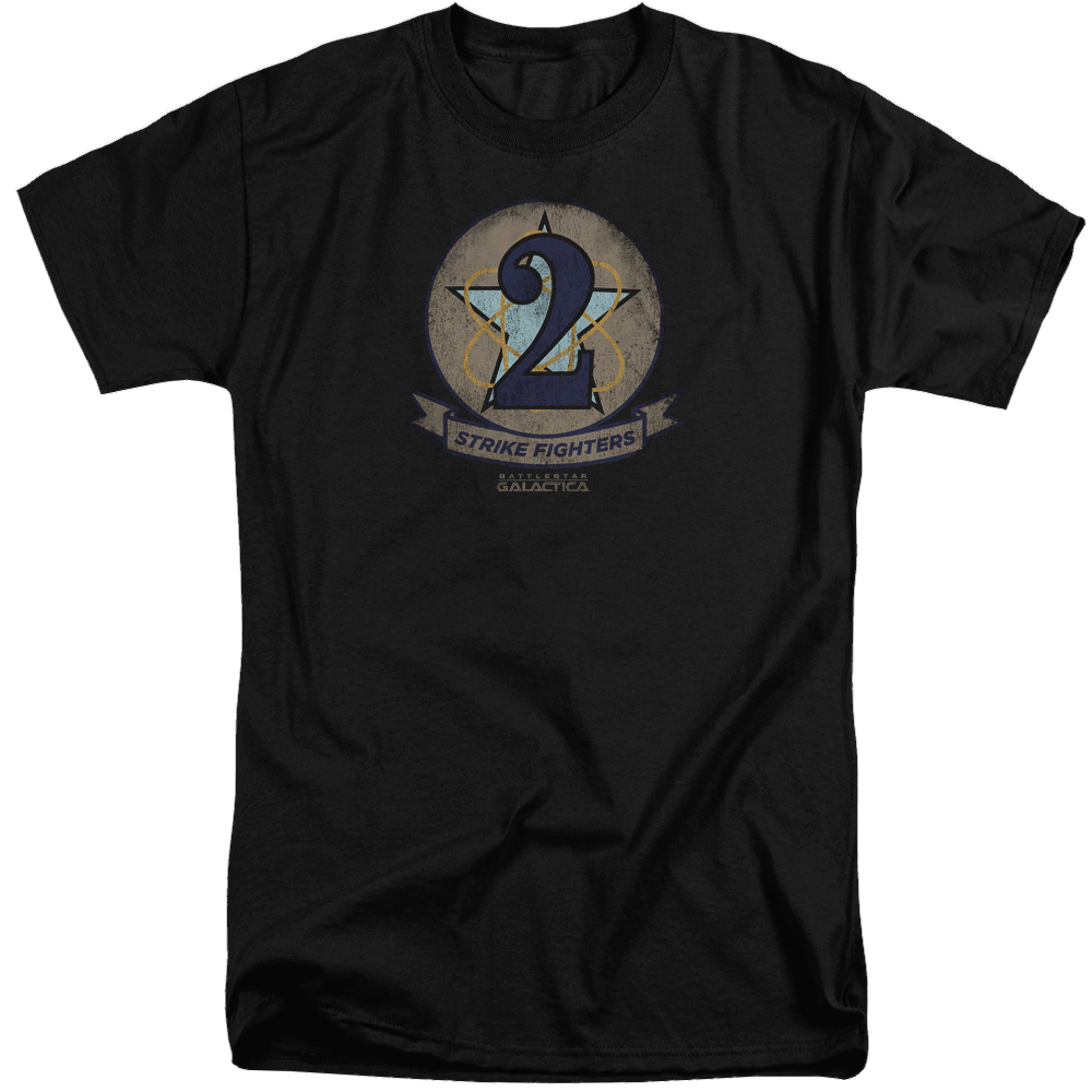 Battlestar Galactica Strike Fighters Badge - Men's Tall Fit T-Shirt Men's Tall Fit T-Shirt Battlestar Galactica   