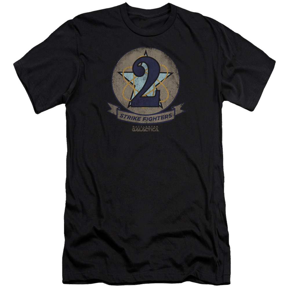 Battlestar Galactica Strike Fighters Badge - Men's Premium Slim Fit T-Shirt Men's Premium Slim Fit T-Shirt Battlestar Galactica   