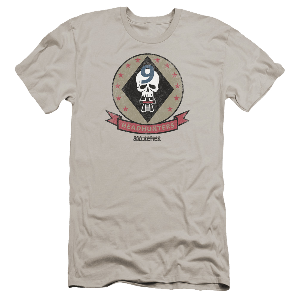 Battlestar Galactica Headhunters Badge - Men's Premium Slim Fit T-Shirt Men's Premium Slim Fit T-Shirt Battlestar Galactica   