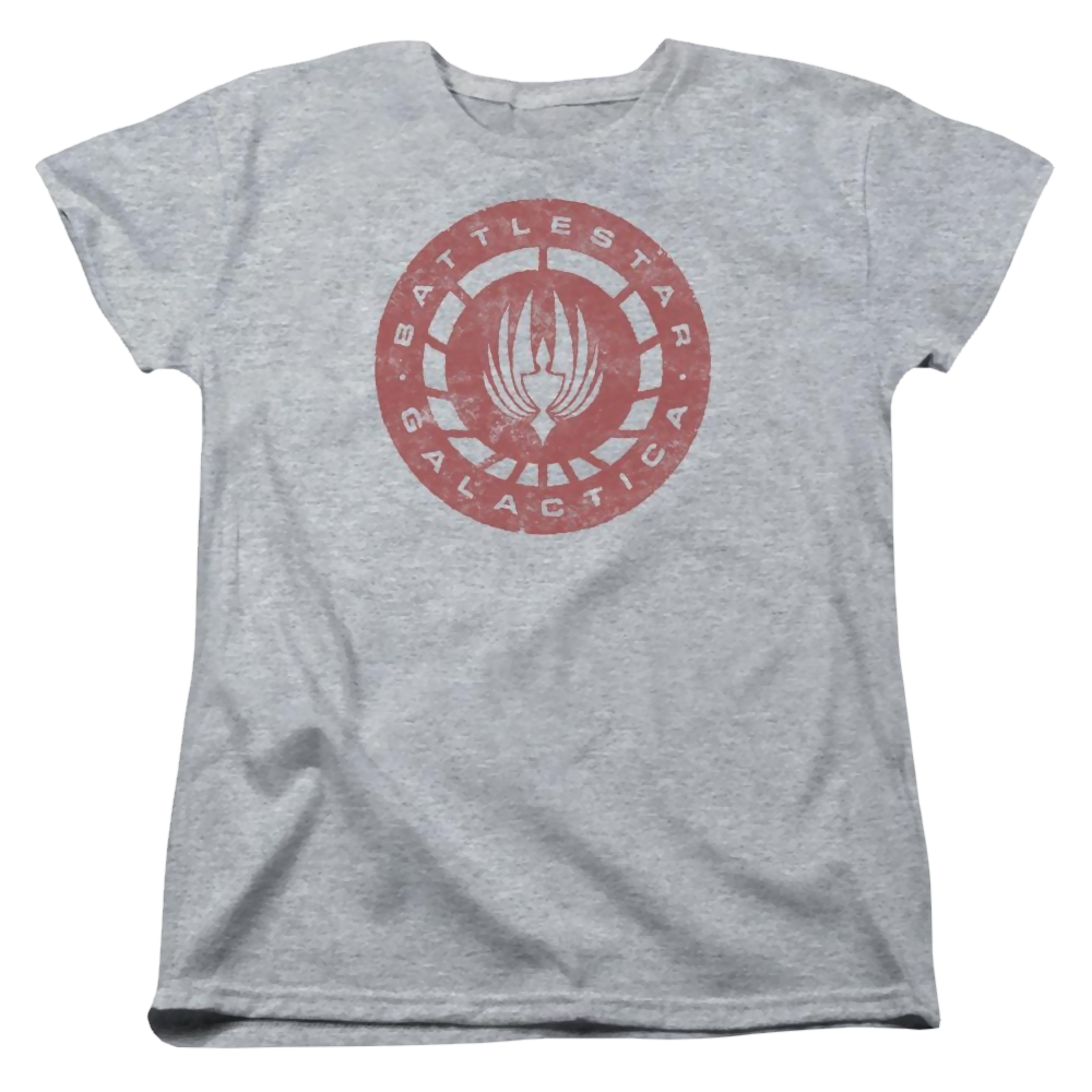 Battlestar Galactica Eroded Logo - Women's T-Shirt Women's T-Shirt Battlestar Galactica   