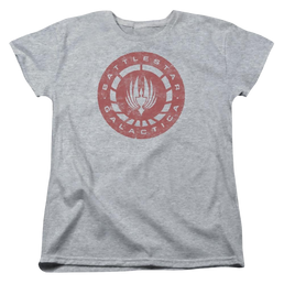 Battlestar Galactica Eroded Logo - Women's T-Shirt Women's T-Shirt Battlestar Galactica   