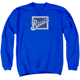 Buick Distressed Emblem - Men's Crewneck Sweatshirt Men's Crewneck Sweatshirt Buick   