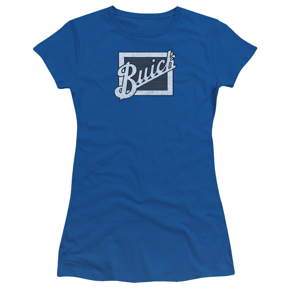 Buick Distressed Emblem - Juniors T-Shirt Juniors T-Shirt Buick   