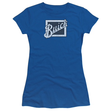 Royal juniors t-shirt with Buick Distressed Emblem graphic