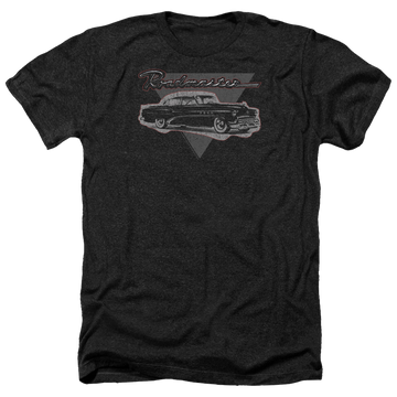 Charcoal men's heather t-shirt with Buick 1952 Roadmaster graphic