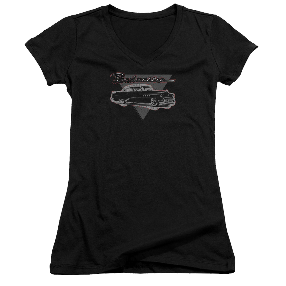 Buick 1952 Roadmaster - Juniors V-Neck T-Shirt Juniors V-Neck T-Shirt Buick   
