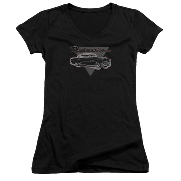 Buick 1952 Roadmaster - Juniors V-Neck T-Shirt Juniors V-Neck T-Shirt Buick   