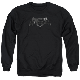 Batman v Superman Cityscape Logo - Men's Crewneck Sweatshirt Men's Crewneck Sweatshirt Batman   