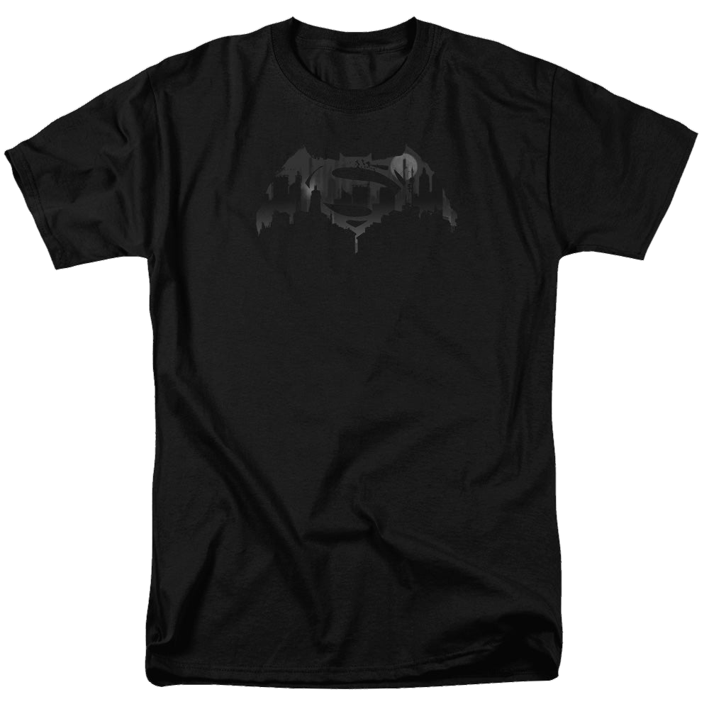 Batman v Superman Cityscape Logo - Men's Regular Fit T-Shirt Men's Regular Fit T-Shirt Batman   