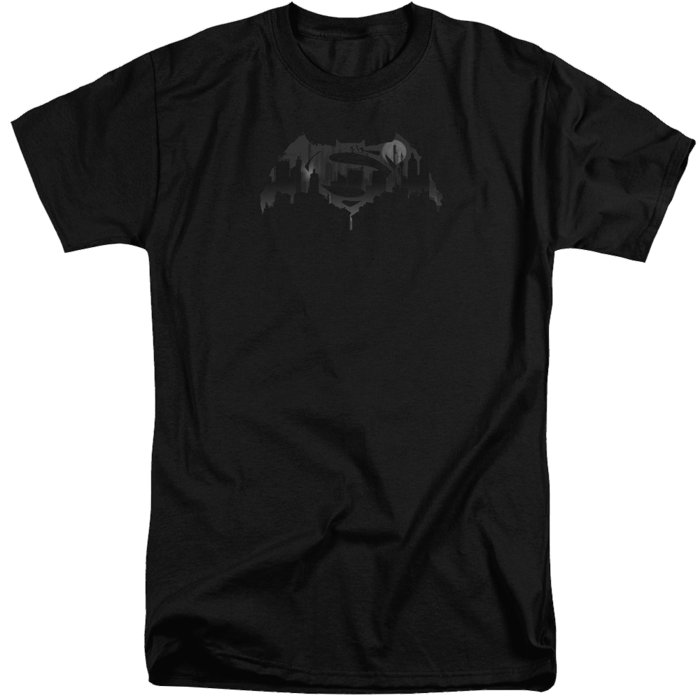 Batman v Superman Cityscape Logo - Men's Tall Fit T-Shirt Men's Tall Fit T-Shirt Batman   