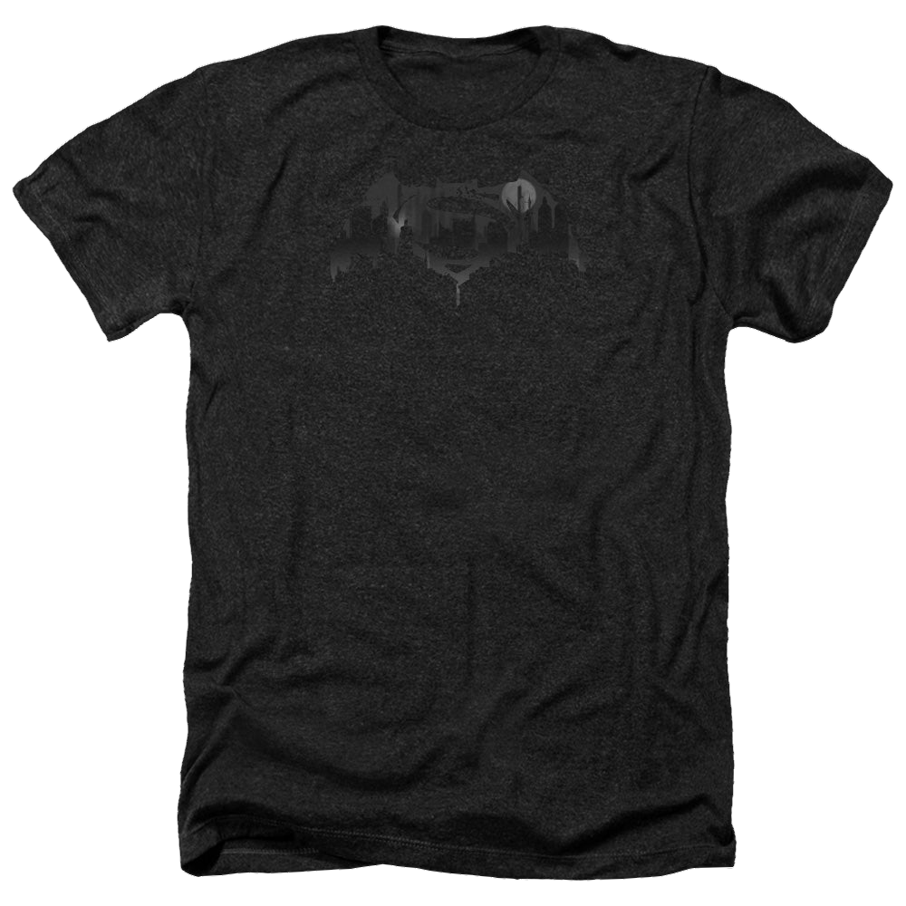 Batman v Superman Cityscape Logo - Men's Heather T-Shirt Men's Heather T-Shirt Batman   