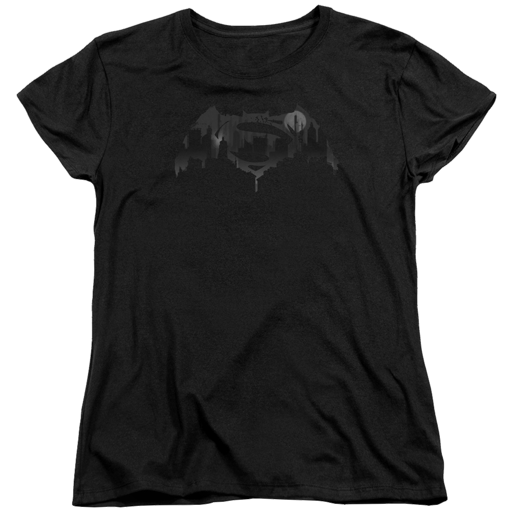 Batman v Superman Cityscape Logo - Women's T-Shirt Women's T-Shirt Batman   