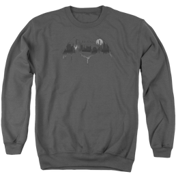 Batman v Superman Cityscape Logo - Men's Crewneck Sweatshirt Men's Crewneck Sweatshirt Batman   