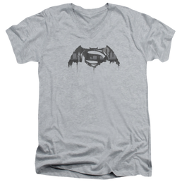 Batman v Superman Cityscape Logo - Men's V-Neck T-Shirt Men's V-Neck T-Shirt Batman   