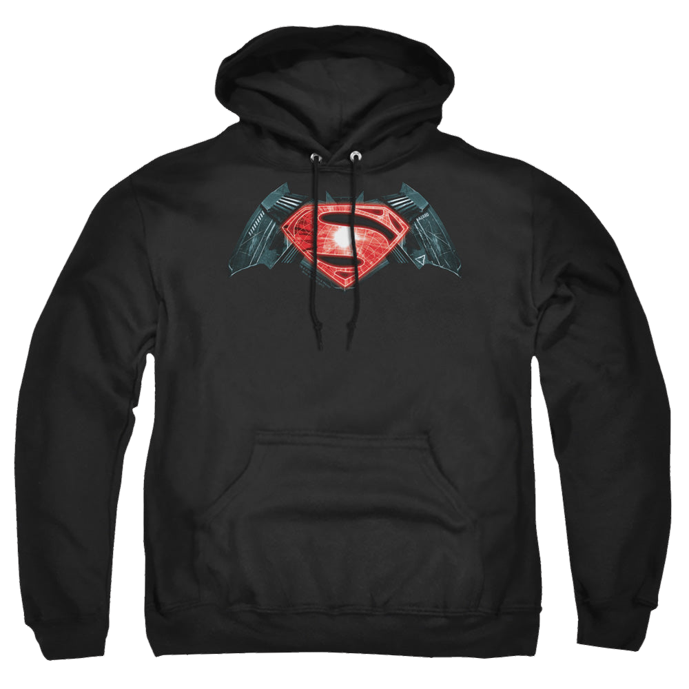 Batman v Superman Industrial Logo - Pullover Hoodie Pullover Hoodie Batman   