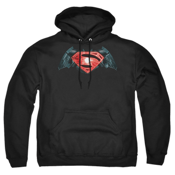 Batman v Superman Industrial Logo - Pullover Hoodie Pullover Hoodie Batman   