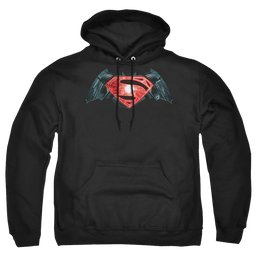 Batman v Superman Industrial Logo - Pullover Hoodie Pullover Hoodie Batman   
