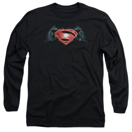 Batman v Superman Industrial Logo - Men's Long Sleeve T-Shirt Men's Long Sleeve T-Shirt Batman   