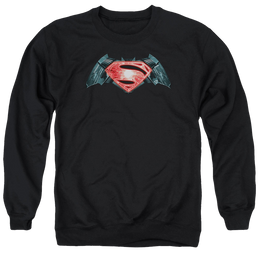 Batman v Superman Industrial Logo - Men's Crewneck Sweatshirt Men's Crewneck Sweatshirt Batman   