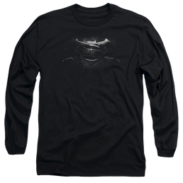 Batman v Superman Bw Logo - Men's Long Sleeve T-Shirt Men's Long Sleeve T-Shirt Batman   
