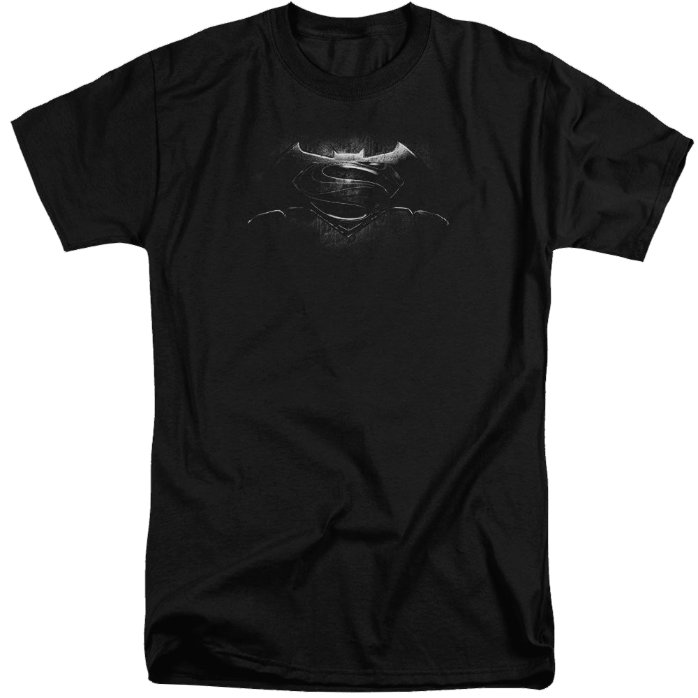 Batman v Superman Bw Logo - Men's Tall Fit T-Shirt Men's Tall Fit T-Shirt Batman   