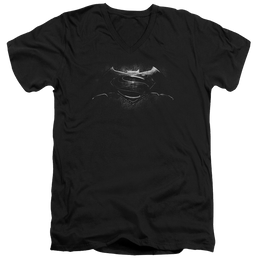 Batman v Superman Bw Logo - Men's V-Neck T-Shirt Men's V-Neck T-Shirt Batman   