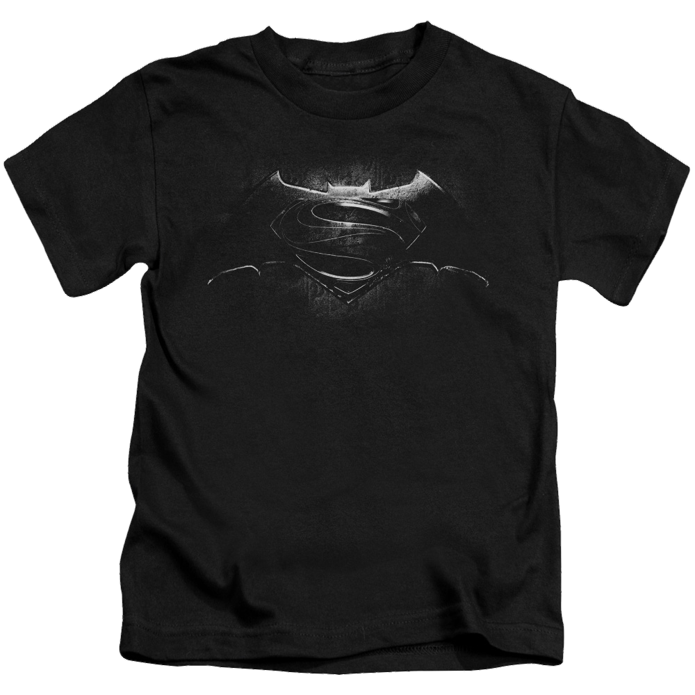Batman v Superman Bw Logo - Kid's T-Shirt Kid's T-Shirt (Ages 4-7) Batman   