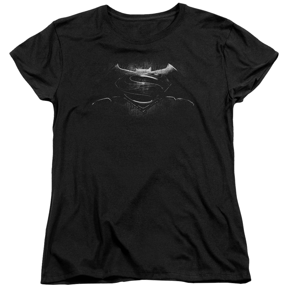 Batman v Superman Bw Logo - Women's T-Shirt Women's T-Shirt Batman   