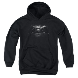 Batman v Superman Bw Logo - Youth Hoodie Youth Hoodie (Ages 8-12) Batman   