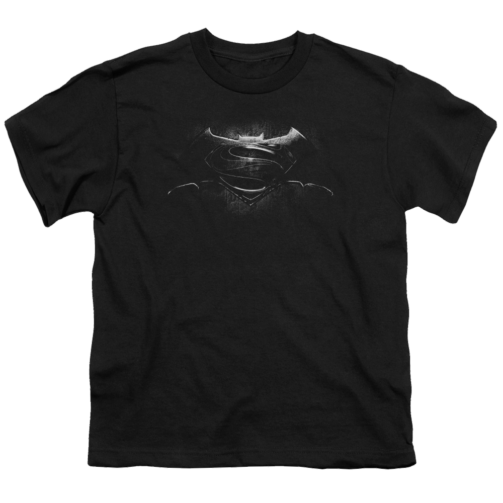 Batman v Superman Bw Logo - Youth T-Shirt Youth T-Shirt (Ages 8-12) Batman   