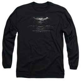 Batman v Superman Bw Logo - Men's Long Sleeve T-Shirt Men's Long Sleeve T-Shirt Batman   