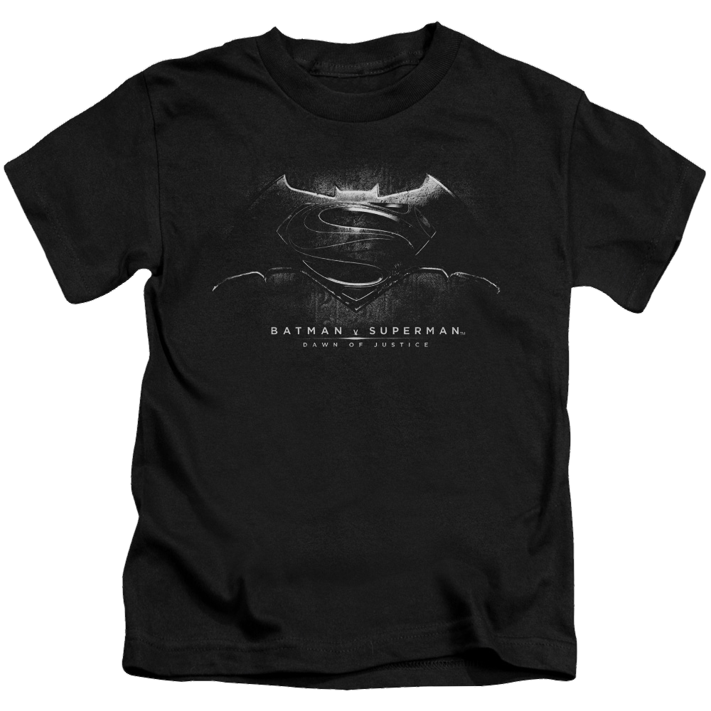Batman v Superman Bw Logo - Kid's T-Shirt Kid's T-Shirt (Ages 4-7) Batman   