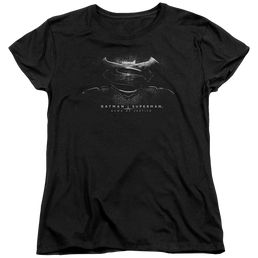 Batman v Superman Bw Logo - Women's T-Shirt Women's T-Shirt Batman   