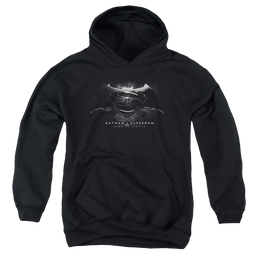 Batman v Superman Bw Logo - Youth Hoodie Youth Hoodie (Ages 8-12) Batman   