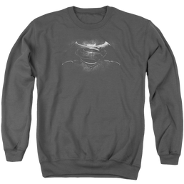 Batman v Superman Bw Logo - Men's Crewneck Sweatshirt Men's Crewneck Sweatshirt Batman   