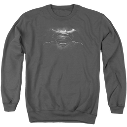 Batman v Superman Bw Logo - Men's Crewneck Sweatshirt Men's Crewneck Sweatshirt Batman   