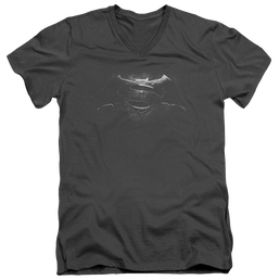 Batman v Superman Bw Logo - Men's V-Neck T-Shirt Men's V-Neck T-Shirt Batman   