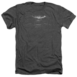 Batman v Superman Bw Logo - Men's Heather T-Shirt Men's Heather T-Shirt Batman   
