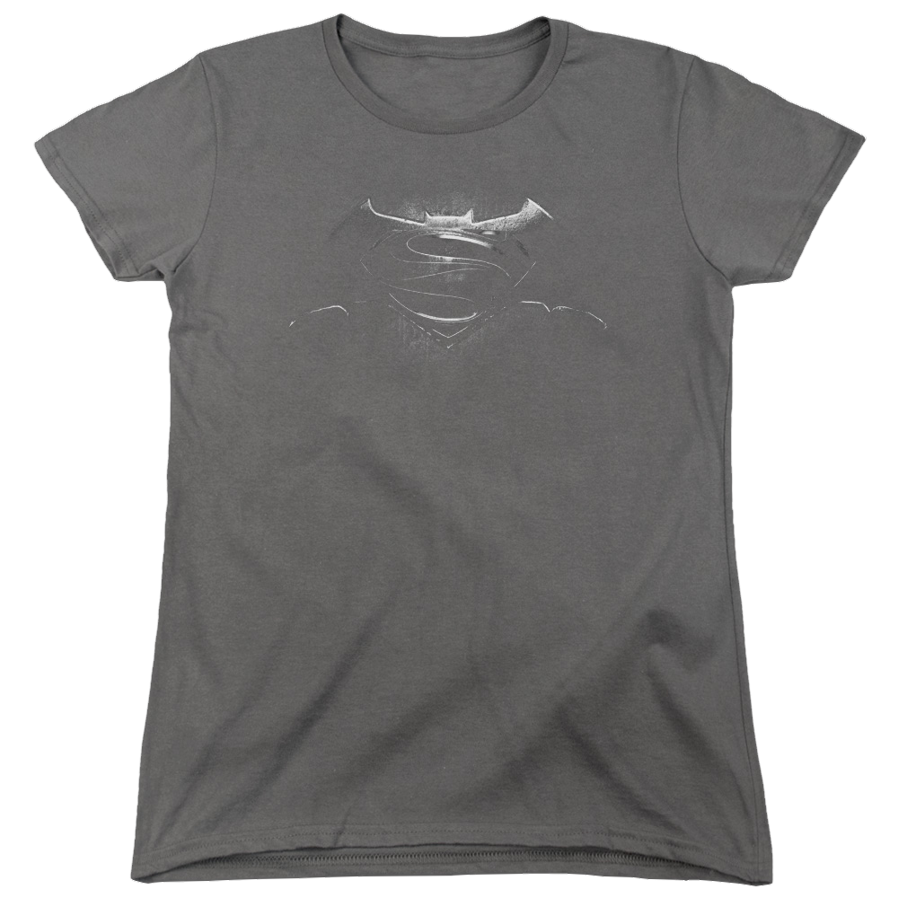 Batman v Superman Bw Logo - Women's T-Shirt Women's T-Shirt Batman   