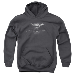 Batman v Superman Bw Logo - Youth Hoodie Youth Hoodie (Ages 8-12) Batman   