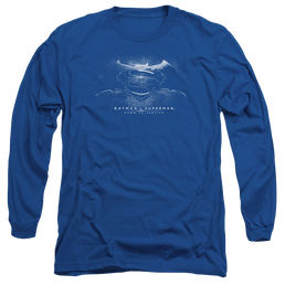 Batman v Superman Bw Logo - Men's Long Sleeve T-Shirt Men's Long Sleeve T-Shirt Batman   