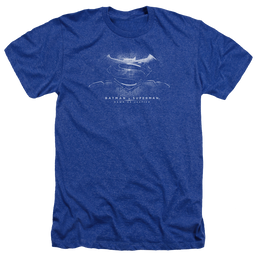 Batman v Superman Bw Logo - Men's Heather T-Shirt Men's Heather T-Shirt Batman   