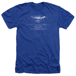 Batman v Superman Bw Logo - Men's Heather T-Shirt Men's Heather T-Shirt Batman   