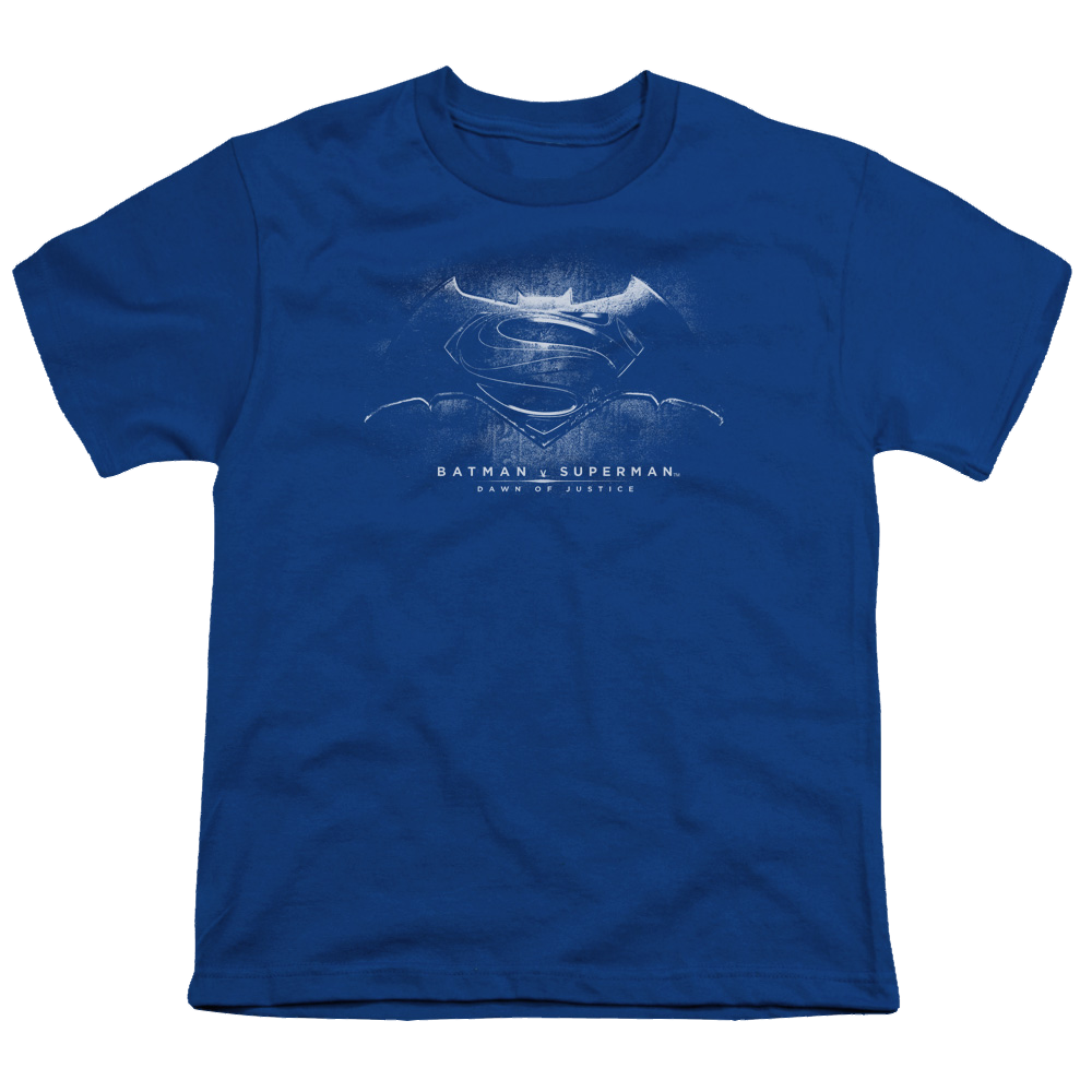 Batman v Superman Bw Logo - Youth T-Shirt Youth T-Shirt (Ages 8-12) Batman   