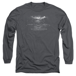 Batman v Superman Bw Logo - Men's Long Sleeve T-Shirt Men's Long Sleeve T-Shirt Batman   