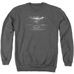 Batman v Superman Bw Logo - Men's Crewneck Sweatshirt Men's Crewneck Sweatshirt Batman   